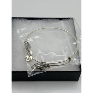 Alex And Ani Conch Shell Silver Bangle Bracelet